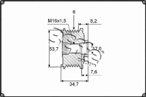 3Effe Group F0201G - Piedziņas skriemelis, Ģenerators autospares.lv