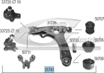 3RG 31741 - Neatkarīgās balstiekārtas svira, Riteņa piekare autospares.lv