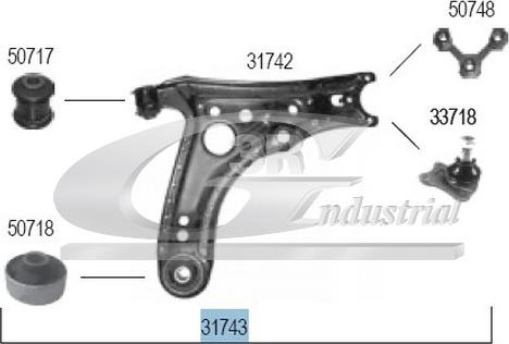 3RG 31743 - Neatkarīgās balstiekārtas svira, Riteņa piekare www.autospares.lv