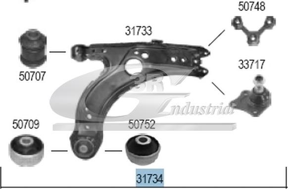 3RG 31734 - Neatkarīgās balstiekārtas svira, Riteņa piekare www.autospares.lv