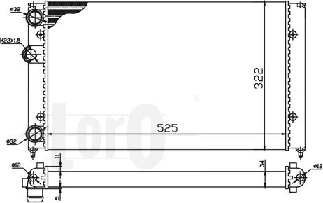 ABAKUS 053-017-0043 - Radiators, Motora dzesēšanas sistēma autospares.lv