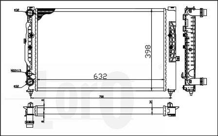 ABAKUS 053-017-0056 - Radiators, Motora dzesēšanas sistēma www.autospares.lv