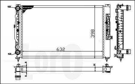 ABAKUS 053-017-0057 - Radiators, Motora dzesēšanas sistēma www.autospares.lv