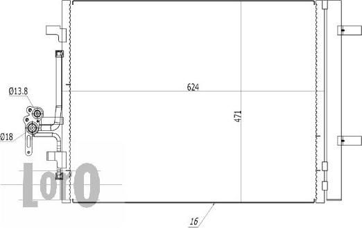 ABAKUS 052-016-0011 - Kondensators, Gaisa kond. sistēma www.autospares.lv