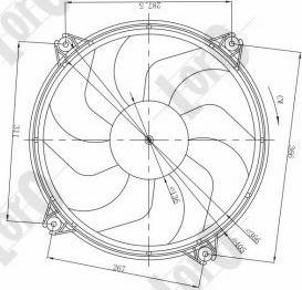 ABAKUS 009-014-0004 - Ventilators, Motora dzesēšanas sistēma www.autospares.lv