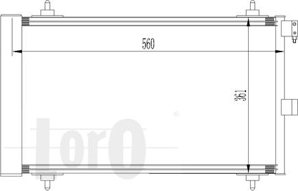 ABAKUS 009-016-0008 - Kondensators, Gaisa kond. sistēma www.autospares.lv