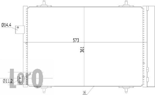 ABAKUS 009-016-0003 - Kondensators, Gaisa kond. sistēma www.autospares.lv