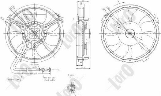 ABAKUS 003-014-0011 - Ventilators, Motora dzesēšanas sistēma autospares.lv