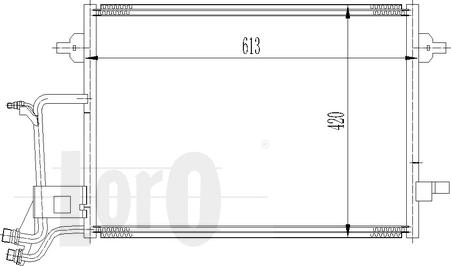 ABAKUS 003-016-0009 - Kondensators, Gaisa kond. sistēma www.autospares.lv