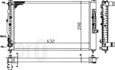 ABAKUS 003-017-0019 - Radiators, Motora dzesēšanas sistēma www.autospares.lv