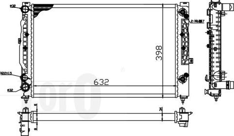 ABAKUS 003-017-0020 - Radiators, Motora dzesēšanas sistēma www.autospares.lv