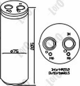 ABAKUS 003-021-0005 - Sausinātājs, Kondicionieris www.autospares.lv