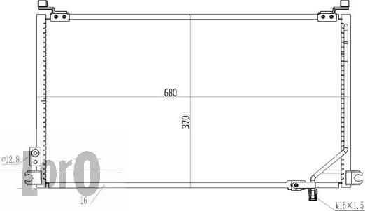 ABAKUS 017-016-0004 - Kondensators, Gaisa kond. sistēma www.autospares.lv