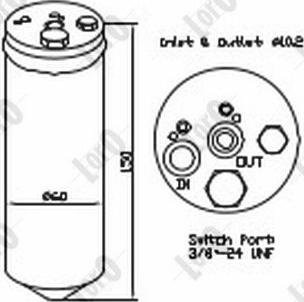 ABAKUS 035-021-0002 - Sausinātājs, Kondicionieris www.autospares.lv