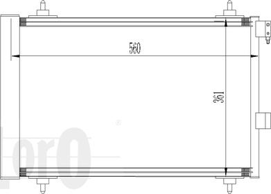 ABAKUS 038-016-0015 - Kondensators, Gaisa kond. sistēma www.autospares.lv