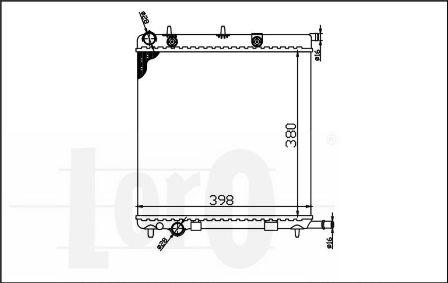 ABAKUS 038-017-0006 - Radiators, Motora dzesēšanas sistēma www.autospares.lv