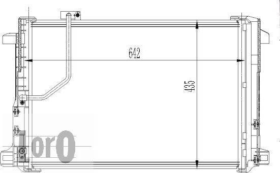 ABAKUS 033-016-0013-WO - Конденсатор кондиционера www.autospares.lv