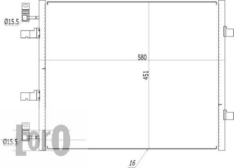 ABAKUS 037-016-0047 - Kondensators, Gaisa kond. sistēma www.autospares.lv