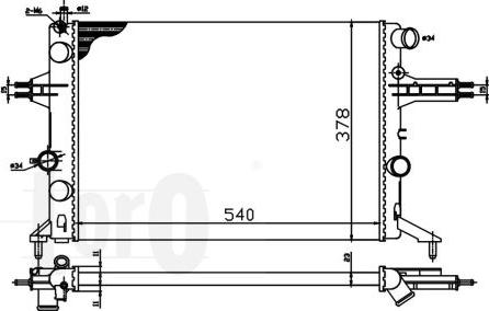 ABAKUS 037-017-0022 - Radiators, Motora dzesēšanas sistēma www.autospares.lv