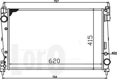 ABAKUS 037-017-0071 - Radiators, Motora dzesēšanas sistēma autospares.lv