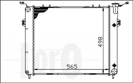 ABAKUS 023-017-0001-B - Radiators, Motora dzesēšanas sistēma www.autospares.lv