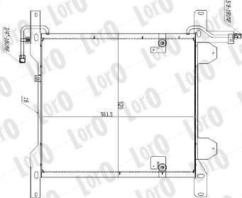 ABAKUS T16-05-001 - Kondensators, Gaisa kond. sistēma www.autospares.lv