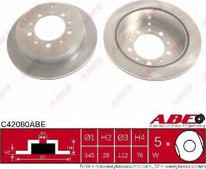 ABE C42080ABE - Bremžu diski www.autospares.lv