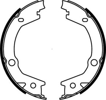 ABE C00527ABE - Brake Shoe Set, parking brake www.autospares.lv