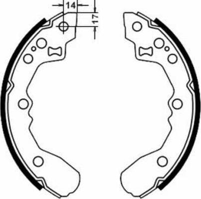 ABE C00304ABE - Bremžu loku komplekts www.autospares.lv