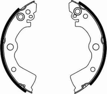 ABE C01042ABE - Brake Shoe Set www.autospares.lv