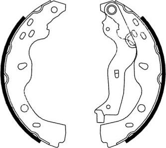 ABE C08024ABE - Bremžu loku komplekts www.autospares.lv