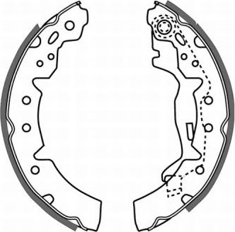 ABE C02063ABE - Brake Shoe Set www.autospares.lv