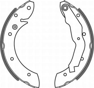 ABE C0B005ABE - Brake Shoe Set www.autospares.lv