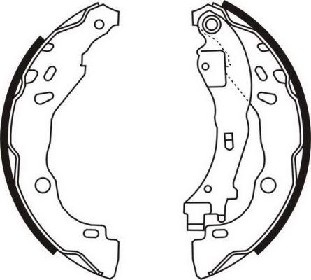 ABE C0C020ABE - Комплект тормозных колодок, барабанные www.autospares.lv