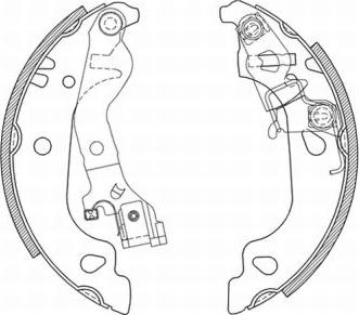 ABE C0F018ABE - Bremžu loku komplekts www.autospares.lv