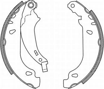 ABE C0P019ABE - Brake Shoe Set www.autospares.lv