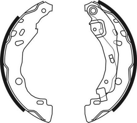 ABE C0R023ABE - Brake Shoe Set www.autospares.lv