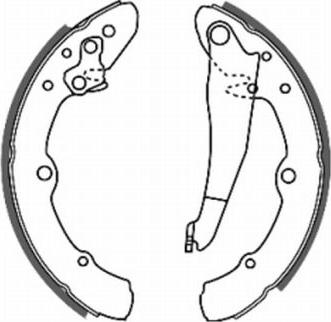 ABE C0W014ABE - Brake Shoe Set www.autospares.lv