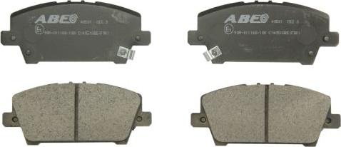 ABE C14051ABE - Brake Pad Set, disc brake www.autospares.lv