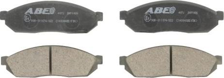 ABE C14004ABE - Brake Pad Set, disc brake www.autospares.lv