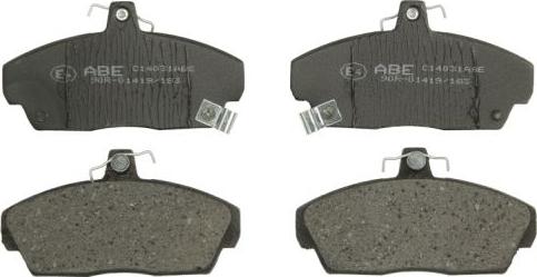 ABE C14031ABE - Brake Pad Set, disc brake www.autospares.lv