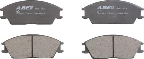 ABE C14020ABE - Brake Pad Set, disc brake www.autospares.lv