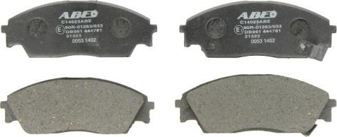 ABE C14023ABE - Brake Pad Set, disc brake www.autospares.lv