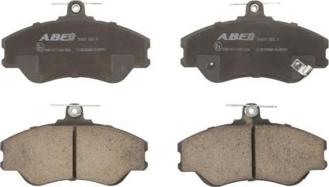 ABE C10500ABE - Тормозные колодки, дисковые, комплект www.autospares.lv