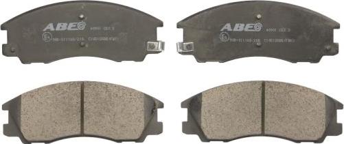 ABE C10512ABE - Тормозные колодки, дисковые, комплект www.autospares.lv