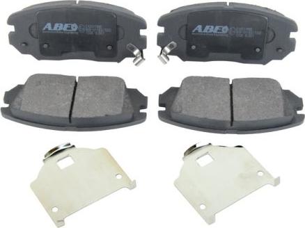 ABE C10517ABE - Тормозные колодки, дисковые, комплект www.autospares.lv