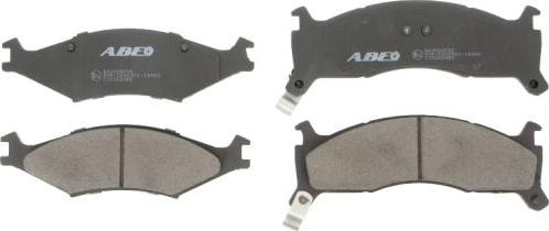 ABE C10302ABE - Тормозные колодки, дисковые, комплект www.autospares.lv