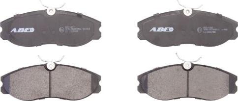 ABE C11056ABE - Тормозные колодки, дисковые, комплект www.autospares.lv