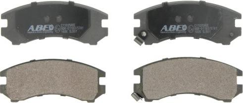 ABE C11035ABE - Тормозные колодки, дисковые, комплект www.autospares.lv