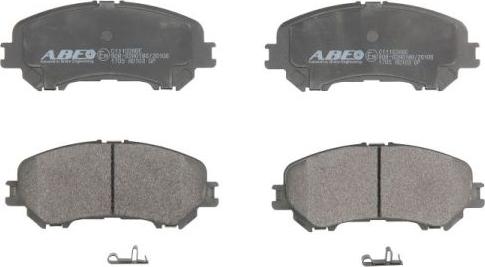 ABE C11102ABE - Bremžu uzliku kompl., Disku bremzes www.autospares.lv